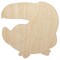 Kawaii Cute Toco Toucan Bird Unfinished Wood Shape Piece Cutout for DIY Craft Projects
